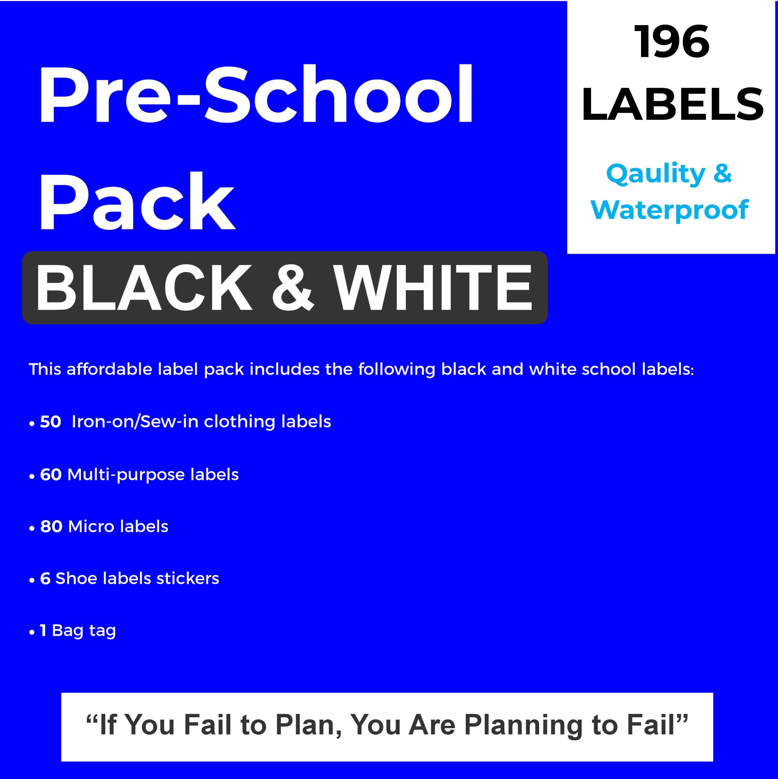 Pre-School-Black and white