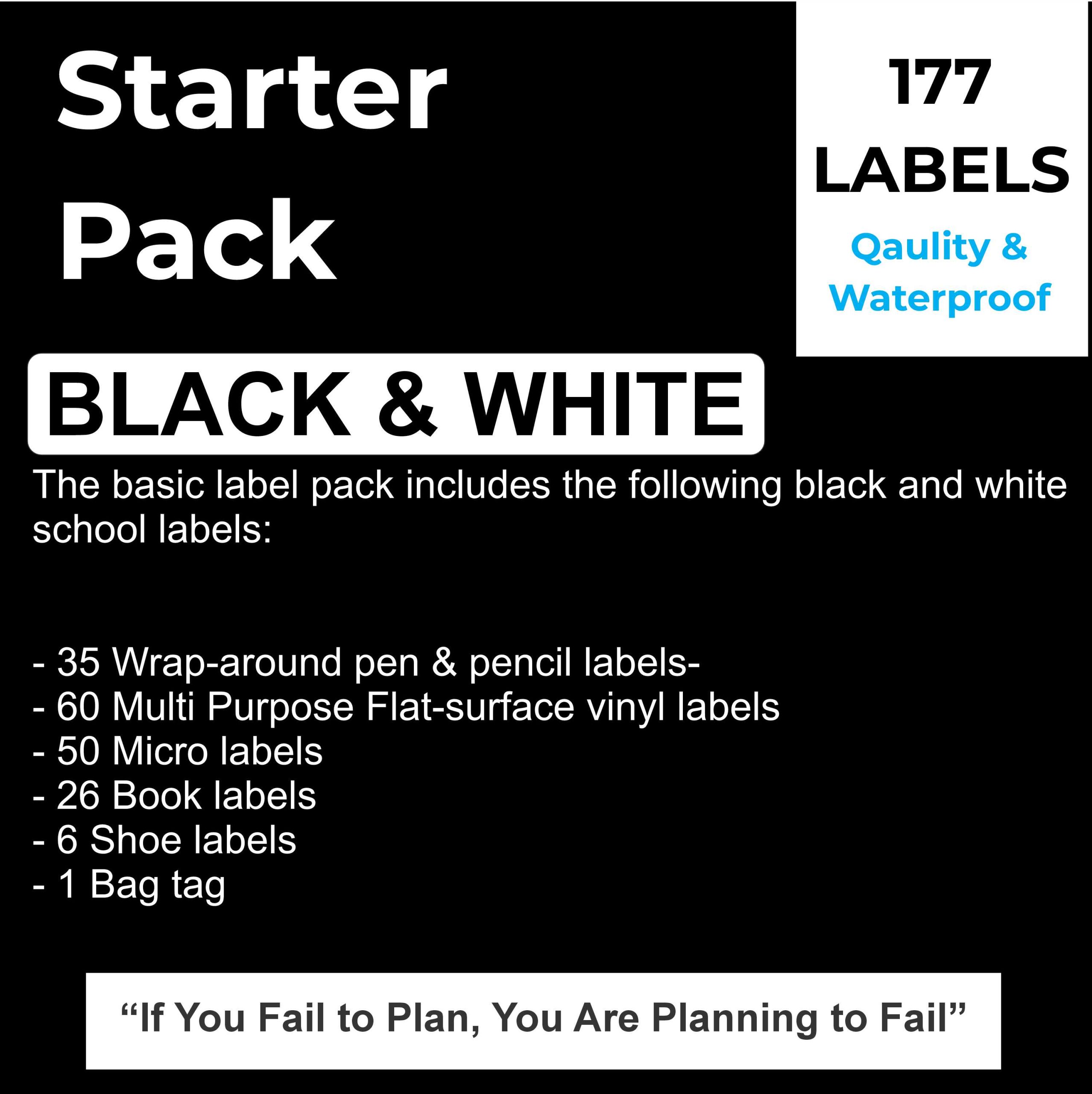 Stater Pack (Black and White)