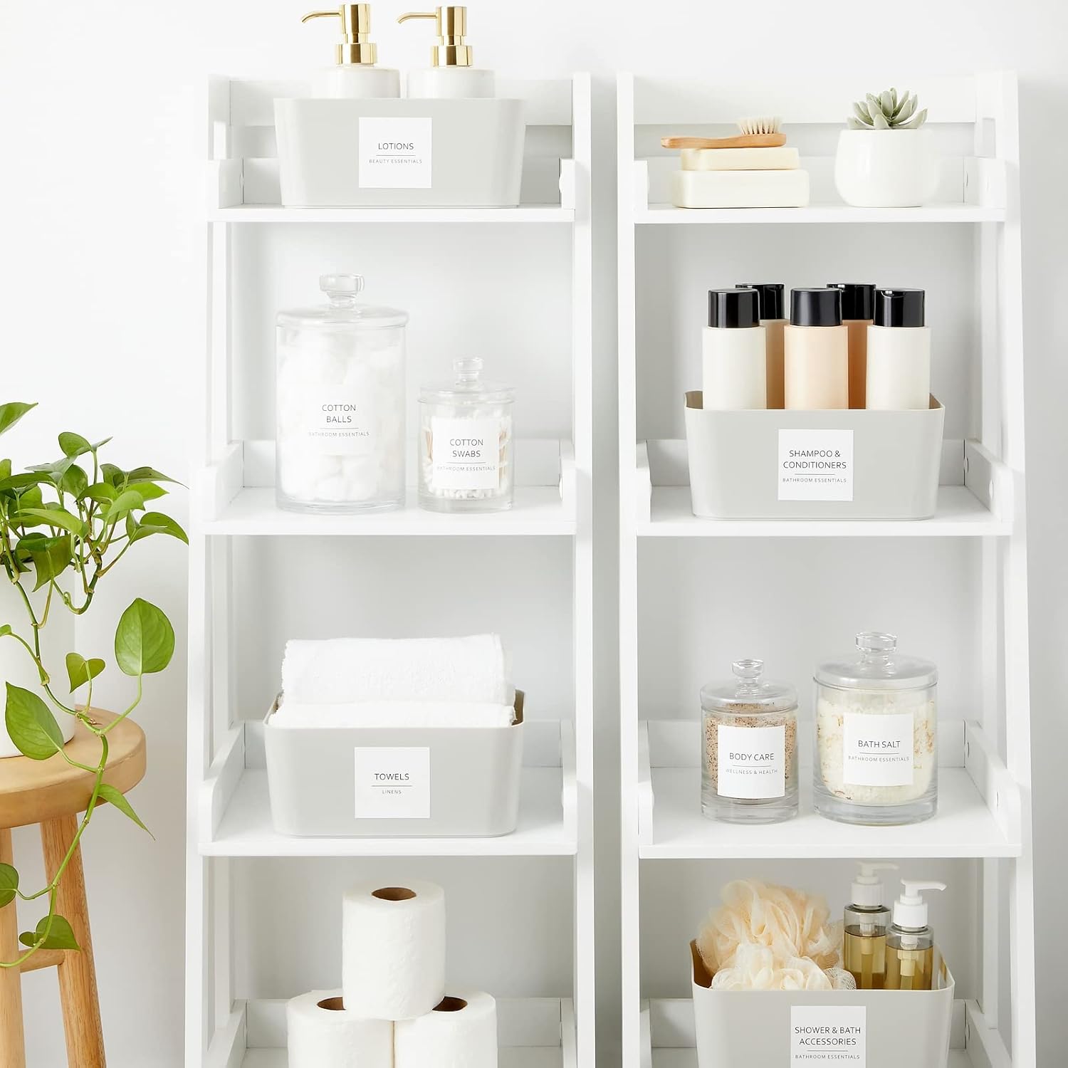 Minimalist Bathroom Labels for Organizing - 174 Labels - Image 2