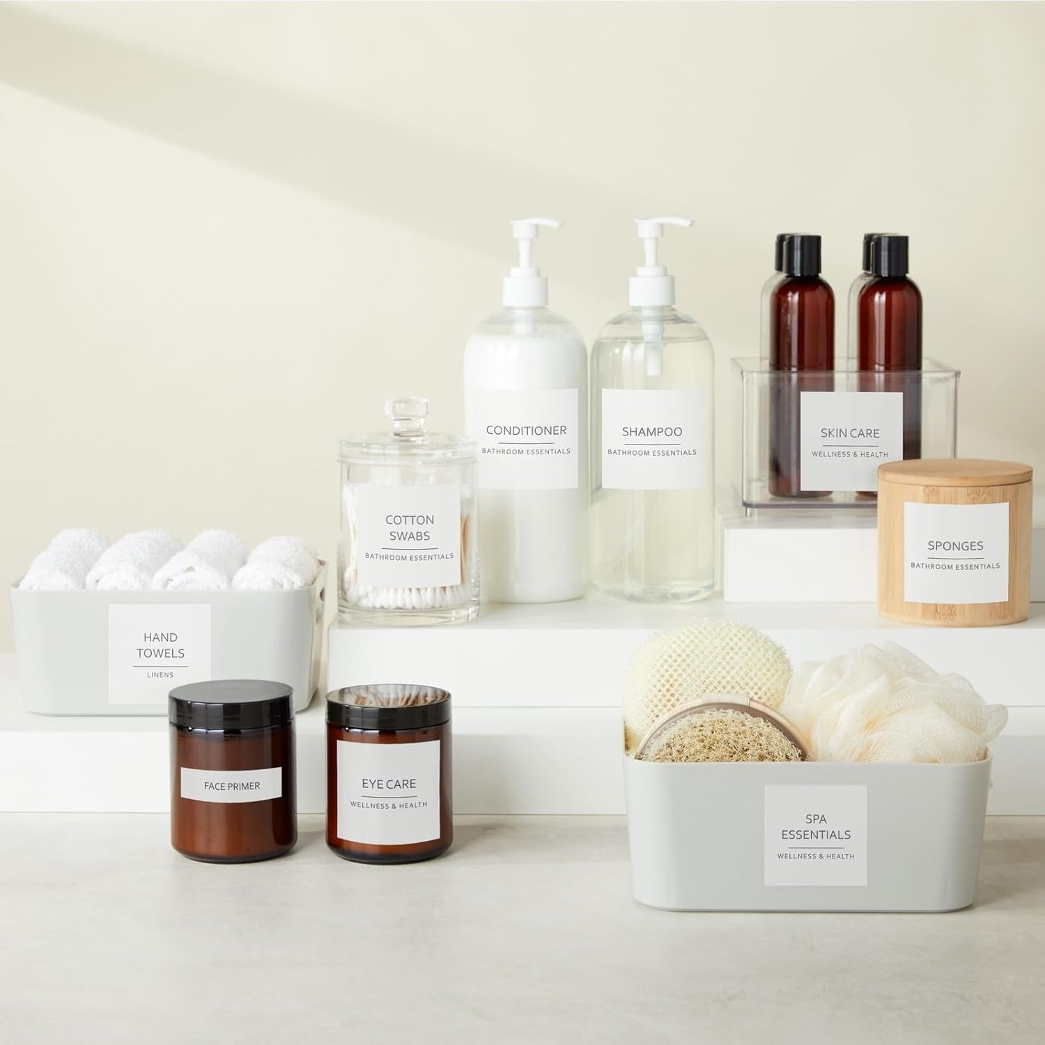 Minimalist Bathroom Labels for Organizing - 174 Labels - Image 3