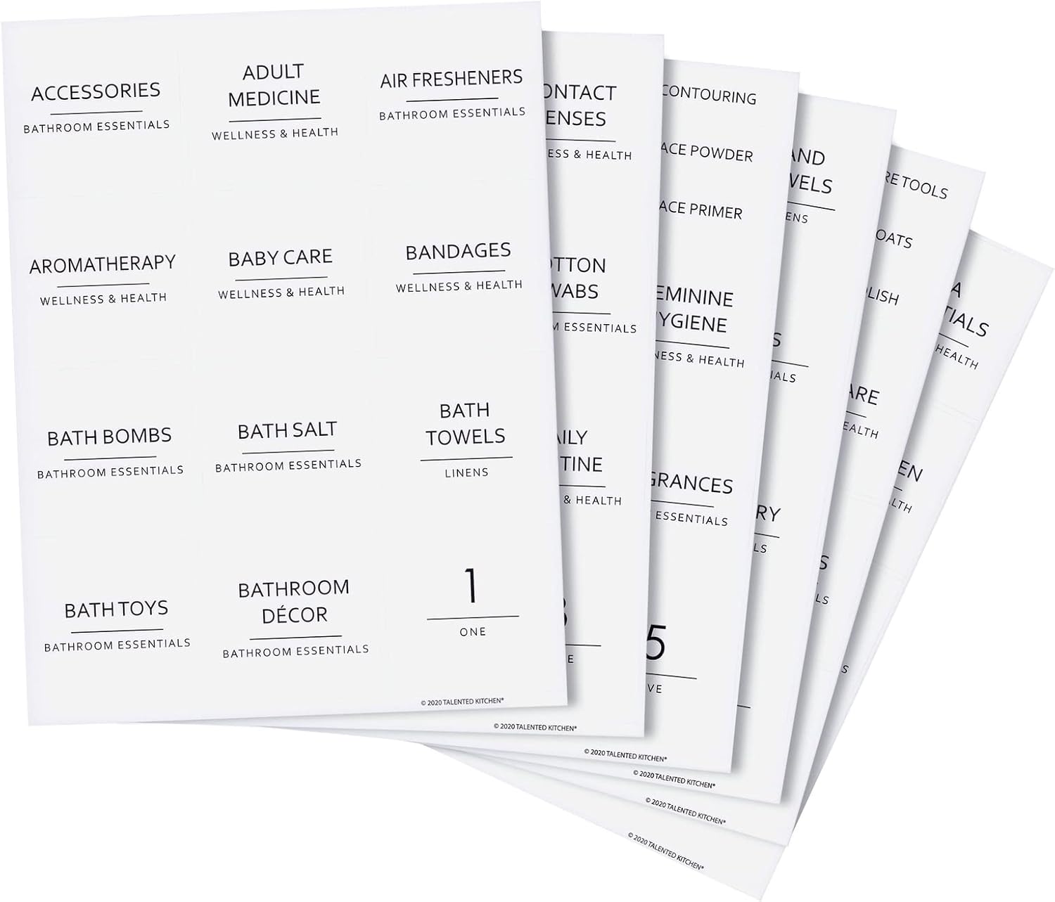Minimalist Bathroom Labels for Organizing - 174 Labels - Image 6